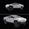 Cybertruck Model: 1/32 Diecast Metal Toy Trucks with Lights and Sounds, Mini Vehicles Toys for Boys, Ages 3 and Up (Silver)