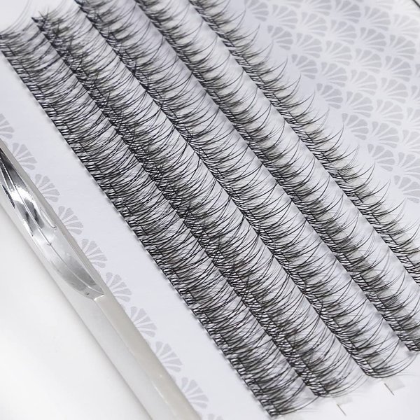 Fairy Fish Tail+Spike Lash Extensions Mixed Tray 0.07mm Thickness Single Thick Premade Spikes Individual Eyelash Extensions Fishtail Design 8-12mm Mix Length (Fishtail)