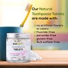 Ecofam Kids Toothpaste Chewable Tablets - 90 Natural Xylitol Tabs - Zero Waste Glass Jar - Travel Friendly - Fluoride-Free -with Nano Hydroxyapatite -Vegan - Made in The USA (Bubble Gum)