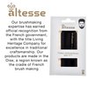 Altesse 11132 Small Wide Tooth Comb Tortoiseshell Mustache Comb for Men (3.5") with Pocket Comb Synthetic Leather Case. Essential Facial Hair Travel Comb For Any Beard Kit for Men. Handmade in France