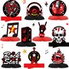 10 Pcs Rock and Roll Party Decorations Rock Star Centerpieces Born to Rock Party Decorations Music Theme Party Supplies Halloween Rock Birthday Decorations for Birthday Baby Shower Party Supplies