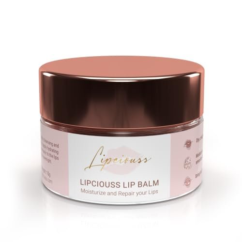 Lipciouss Lip Balm for Hydration, Coconut Oil, Beeswax, Rosehip Oil, Minerals, Overnight Treatment