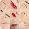 Tattoo Practice Skin 10pcs Practice Skin For Face Permanent Face Makeup Silicone Skin Tattoo Training TA535-10