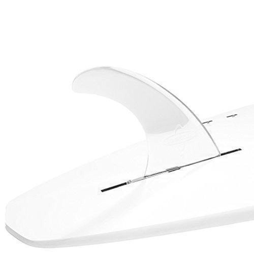 DORSAL Signature Surf SUP Single Center Fin for Longboard Surfboard Clear 10 Inch Polycarbonate