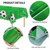 durony 2 Packs Soccer Table Covers Plastic Soccer Party Tablecloths for Soccer Event, Soccer Party Supplies Set Birthday Party Outdoor School Event Decorations