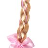 Jaqakid Rapunzel Wig,Princess Dress up Wigs, Princess Rapunzel Long Braided Wig Headbands with Tiara Flowers Adorn for Girls Costume Accessories