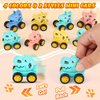 18 Pcs Mini Dinosaur Pull Back Cars for Kids Racing Vehicles Toys with Storage Box Bulk Children Dino Cars Party Favors Supplies Pinata Fillers Birthday Gifts for Toddlers Boys Girls Over 3 Years