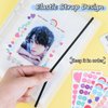RIO Direct A5 KPOP Photocard Binder 200 Pockets - KPOP Photocard Holder Book 25 Sleeves - Clear 6 Ring KPOP Photo Card Binder - Photo Album for Mini Camera Polaroid Photo - Pocket Size 2.6×4.0’’