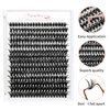 YOONOYA Lash Clusters 280pcs DIY Individual Lashes 50D Cluster Eyelash Extensions 9-15mm Eyelash Clusters Lash Extensions for Self Application (50D, 0.07D, 9-16mm)