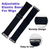 2 PCS Adjustable Elastic Band for Wigs Removable Wig Band Nonslip Wig Strap Black Elastic Bands for Glueless Wig Making Wig Cap Accessories