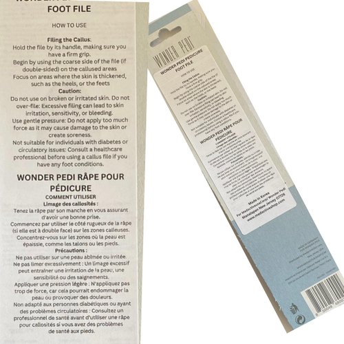 Made in Germany Double Sided Metal Foot File - Stainless Steel Feet Callus Remover - Feet Scrubber Dead Skin - Heel Scraper Cracked Heels Repair Professional Foot Rasp.