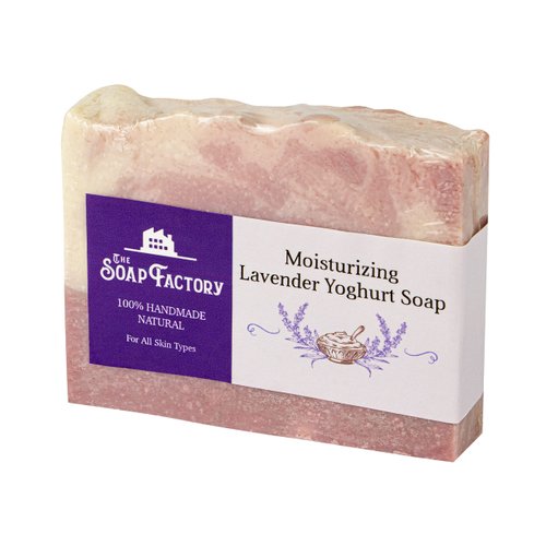 Gobuluk Co Soap Bars- Natural Soaps For Men and Women- Organic Bar Soap for Body and Face- Moisturizing Soap Made from Natural Oils- Scented Soap Gift (Lavender Yogurt)
