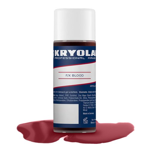Kryolan F/X Blood 30ml, Stage Blood, Fake Blood Makeup, Realistic Face Paint, Fake Blood For Holloween and Cosplay, Easy Application and Washable