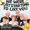 Fulmoon We Were Just Starting To Like You Banner, Going Away Party Decorations Retirement Banner Farewell Party Decorations Goodbye Party Decorations Moving Party Supplies and Gifts (Black)