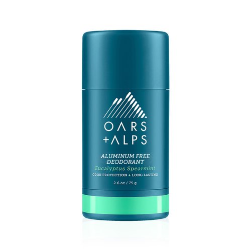 Oars + Alps Aluminum Free Deodorant for Men and Women, Dermatologist Tested and Made with Clean Ingredients, Vegan, Travel Size, Eucalyptus Spearmint, 1 Pack, 2.6 Oz