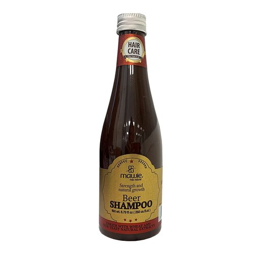 260ml Beer shampoo Men & Women- Radiant and stronger hair - Beer and wheat shampoo, enriched with natural wheat and yeast extracts, hair growth product and loss control, volumizing shampoo