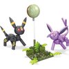 MEGA Pokémon Action Figure Building Toys, Umbreon & Espeon With 122 Pieces, 2 Poseable Characters, 4 Inches Tall, Gift Idea For Kids