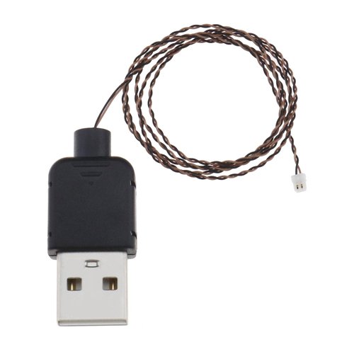 Create idea DIY Lights USB Power Cable Compatible with Lego USB Power Cord DIY Decorative Lamp USB Wire Toy Accessories 5V 50cm Black