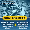 Organic Plumber Septic Tank Treatment & Cleaner Tablets - 1 Year Supply Beneficial Bacteria & Enzyme Septic Treatment Tablets - 12 Easy to Use Flushable Tablets