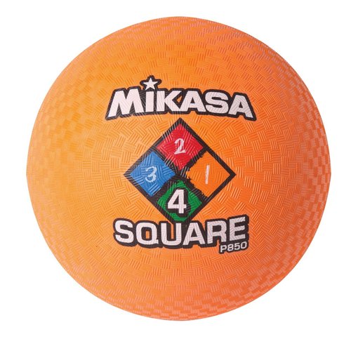 Mikasa 8-1/2 Inch Four Square Playground Ball, Neon Orange, 8.5" - Diameter