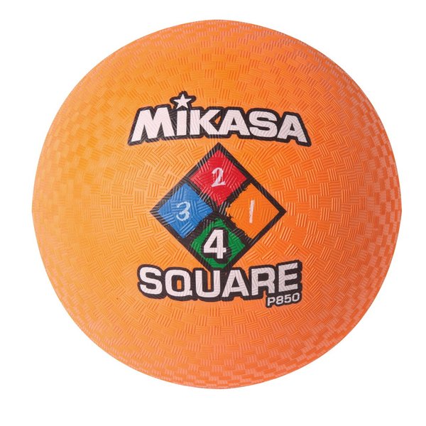 Mikasa 8-1/2 Inch Four Square Playground Ball, Neon Orange, 8.5" - Diameter