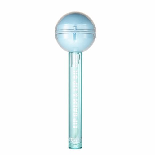 BIOKUSY Tinted Lip Balm Lollipop Lip Gloss, Magic pH Color Changing Pink Lipstick & Vitamin E Clear Lip Oil Combo, Hydrating Plumping Lip Care Product for Girls (Blue)