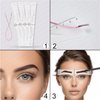 Guapa Eyebrow Shaper Ruler Kit for Beginners – Precision Brow Shaping Tool for Perfectly Aligned Eyebrows – Easy-to-Use DIY Grooming Kit (Eyebrow Template)