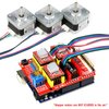 KeeYees Professional 3D Printer CNC Kit with E-Tutorial - CNC Shield Expansion Board V3.0 Board A4988 Stepper Motor Driver DC Power Cable Mechanical Switch Endstop with Jumper caps