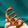 FOMIYES Wooden Scalp Massage Comb Sandalwood Wide Tooth Combs Scalp Stimulator Comb Gua Sha Comb for Women Hair Growth