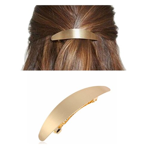 Andelaisi Vintage Oval Barrettes - Geometric Metal Hair Clips, Hair Pins, and Decorative Headwear Accessories for Women and Girls