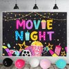 kreat4joy Movie Night Birthday Party Decorations for Girls, Movie Theme Party Decorations, Movie Night Backdrop Balloons Arch for Movie Night Theme Birthday Party Supplies