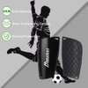 Malker Soccer Shin Guards for Kids Youth Adults Shin Guards Pads with Lower Leg Sleeves, Lightweight and Compact, Protective Soccer Equipment (Black M)