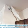 Happy Tree (4 Pack) White Fire Sprinkler Head Guard Cover for Both 1/2" & 3/4" Sprinkler Head 6" Deep Cage