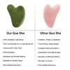 mars by GHC Face Massager Gua Sha, Natural Jade Stone, Reduces Puffiness & Wrinkles, Improves Skin Elasticity Green