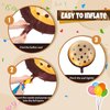 RoundFunny 12 Pcs 21 Inch Christmas Chocolate Chip Cookie Balloons Foil Party Balloons Bulk Balloons Decor for Birthday Party Baby Shower Theme Decorations Supplies