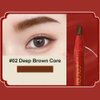 5pcs Eyebrow Pencil Waterproof Permanent Makeup Pencil Eyebrow Mapping Pencil Pull Cord Peel-off Eyebrows Tattoo Makeup Cosmetics Eyebrow Pencil (Red Paper-Deep Brown Core)