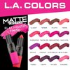 L.A. COLORS Matte Lipstick, Mysterious, 1 Ounce