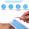 Kachanaa 120 Pieces Lace Front Wig Tape Double Sided Adhesive Waterproof Lace Glue for Front Lace Wig Tape in Hair Extension (Blue)