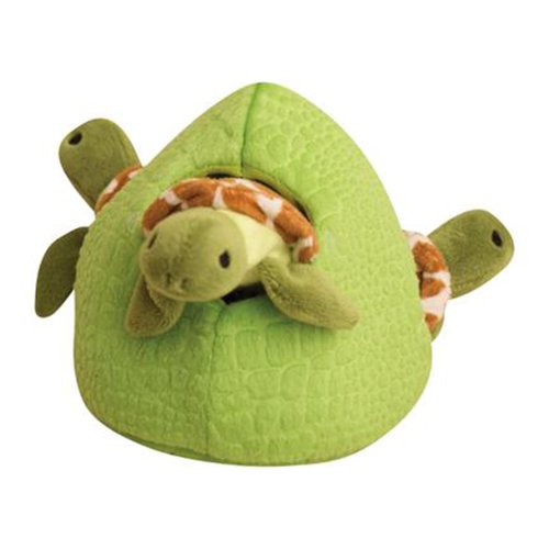 SnugArooz Hide and Seek Reef Plush Interactive Dog Toy with Patch Repair - 4 in 1 - Durable & Eco-Friendly - Perfect for Chewing and Snuggling
