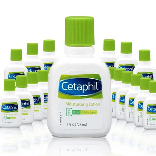 Cetap hil Moisturizing Body Lotion, Travel Size, 1 Fl Oz, 29 ml, (Pack of 18)