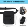 Server Waist Pouch, Restaurant Waitress Accessories Bag with Adjustable Belt, Utility Money Bag Working Serving Apron for Waiter Waitress, Black