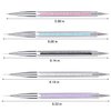 Gel Polish Nail Art Brushes Set-5 Pcs Dual-ended Nail Paint Brushes for Nail Art with Fine Liner Brushes and Dotting Pen (5,7,9,11,13 mm)