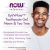 NOW Solutions, Xyliwhite™ Toothpaste Gel, Neem and Tea Tree, Cleanses and Whitens, Clean and Fresh Taste, 6.4-Ounce