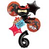 Ninja Birthday Party Supplies Have A Happy Kickin 6th Birthday Balloon Bouquet Decorations