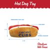 MLB Chicago Cubs Plush Dog Toys - Stadium Theme Snacks - Cutest Plush HOT-Dog Toy for Dogs & Cats with Inner Squeaker & Premium Embroidery of Baseball Team Name/Logo