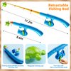 NIPLOOOW Magnetic Fishing Game Pool Toys for Kids 3-5, Water Table Bathtub Kiddie Party Toy with Pole Rod Net Plastic Floating Fish, Outdoor Toys for Kids Age 3 4 5 6 7 8 Year Old