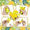 Lohoee 20 Pieces Banana Stress Toys Banana PU Toys Banana Stress Balls Mini Stretchy Stress Relief Hand Banana Toy for Home Party Decorations or Gift