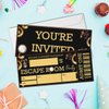 Qlnuk Escape Room Party Invitations Mystery Escape Room Ticket Invitations Set of 20 Invites with Envelopes
