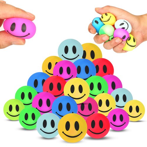 32 Pack Mini Slow Rising Stress Ball Fidget Squishy Toys, Classroom Prizes Box Toy Sensory Ball f...