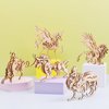 (5pcs) 3D Wooden Puzzle Animal Assemble Crafts Model Kit Wooden Animals Puzzle STEM DIY Brain Teaser to Adults Teens Boys Girls Gift (Animal)